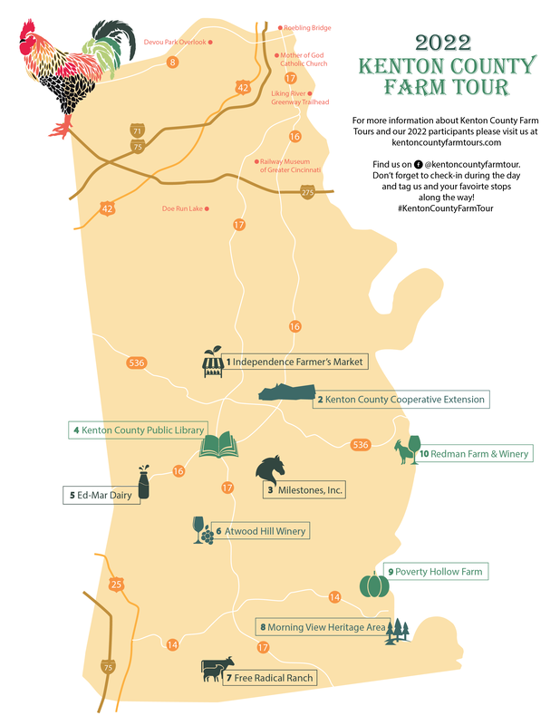 Kenton County Farm Tour Map
